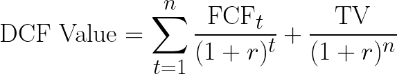 DCF Formula